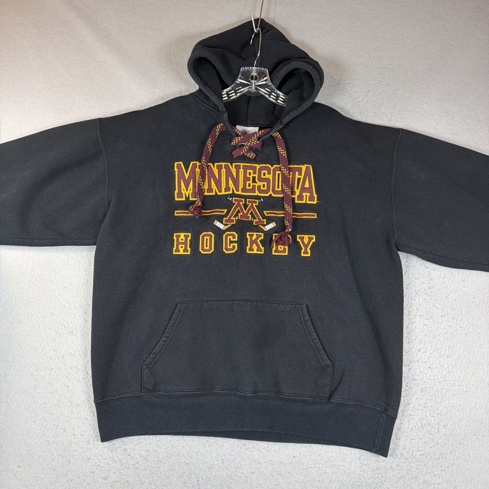 University of Minnesota Hockey Jersey XL Hoodie Heavyweight Sweatshirt Made USA - Picture 2 of 7